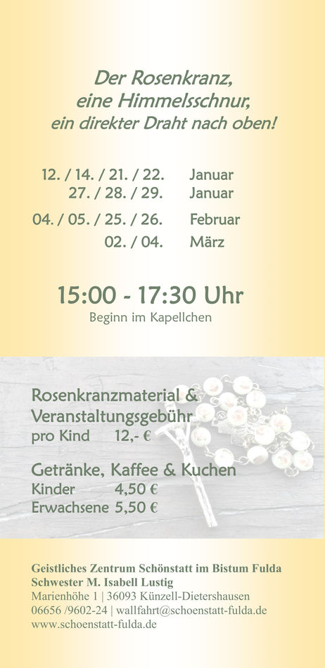 Rosenkranz knüpfen 2024